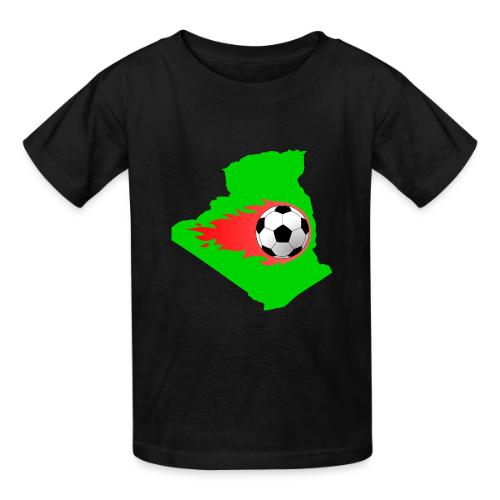 Algerian Football Fire - Heavyweight Kid's T-Shirt