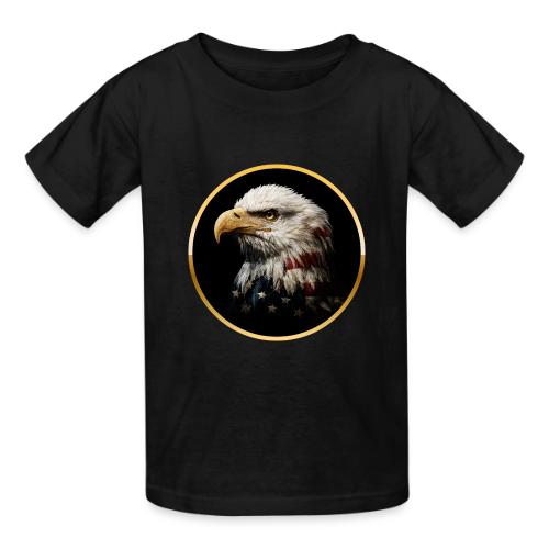 America: Golden Freedom Crest - Heavyweight Kid's T-Shirt