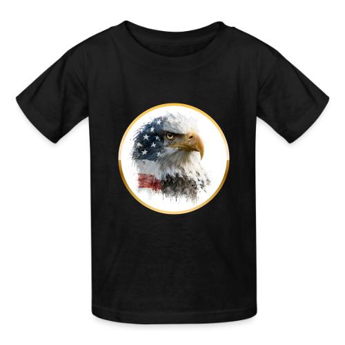 USA: Patriot Wing Emblem - Heavyweight Kid's T-Shirt