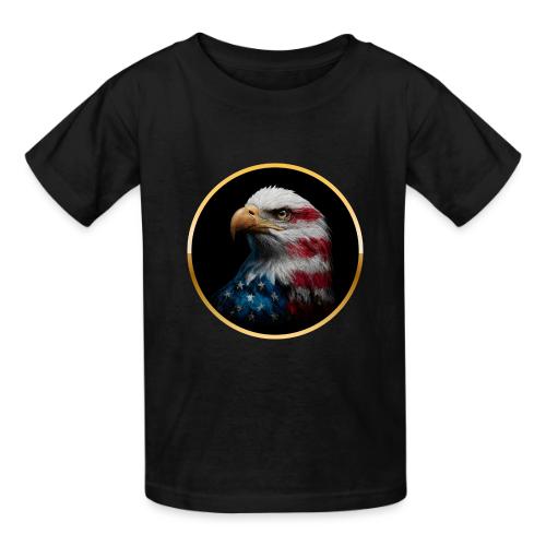 USA: Liberty Emblem - Heavyweight Kid's T-Shirt
