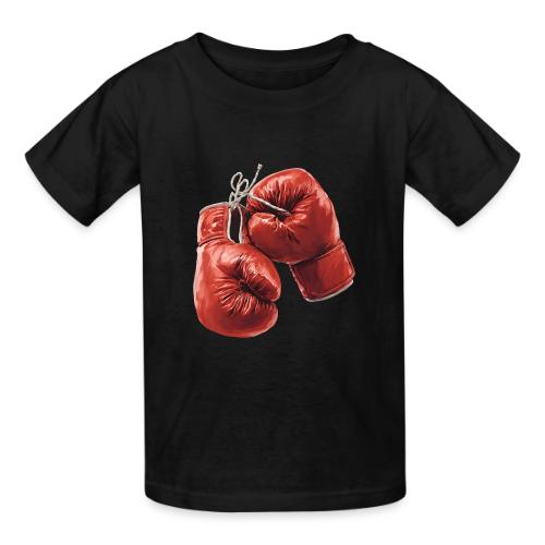 Boxing: Hanging Gloves Icon - Heavyweight Kid's T-Shirt