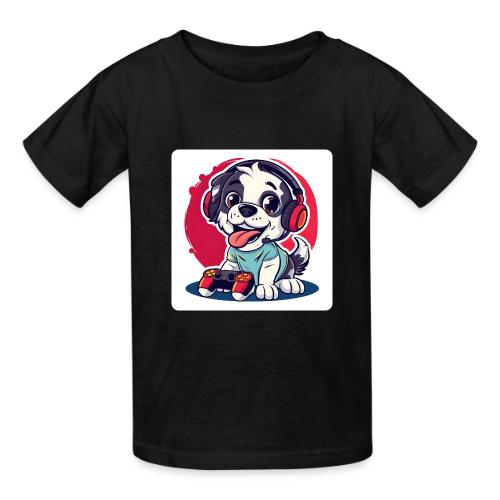 Puppy: Playful Paws Gaming Buddy - Heavyweight Kid's T-Shirt