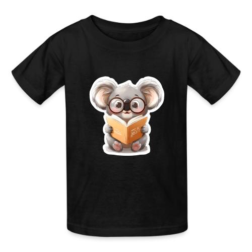 Gamer Koala Reading Strategy Book - Heavyweight Kid's T-Shirt