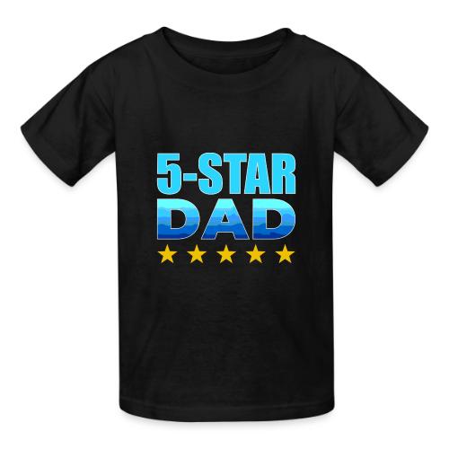 Five Stars Dad - Heavyweight Kid's T-Shirt