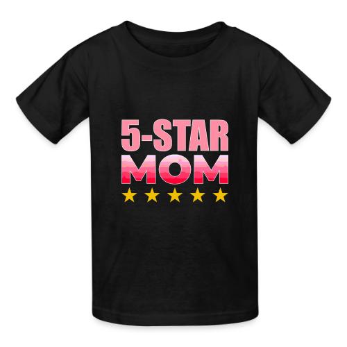 Five Stars Mom - Heavyweight Kid's T-Shirt