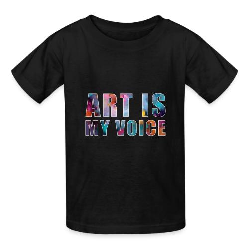 Art Is My Voice - Heavyweight Kid's T-Shirt