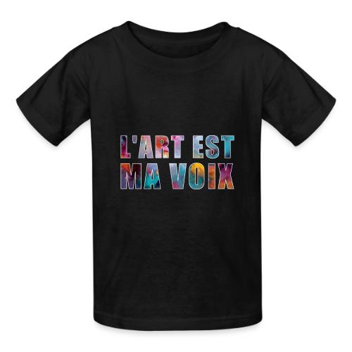 Art is my voice - Heavyweight Kid's T-Shirt