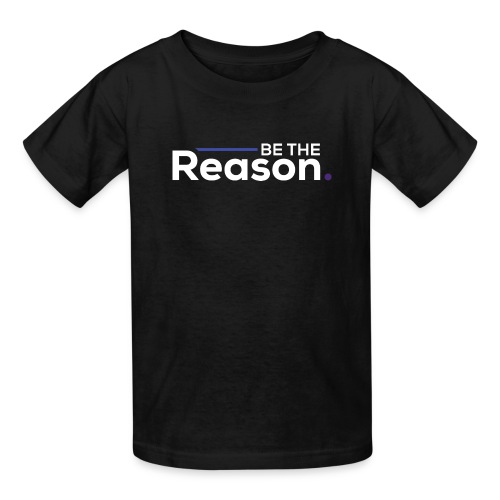 Be the Reason Logo (White) - Hanes Youth T-Shirt