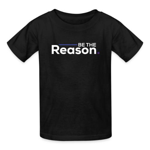 Be the Reason Logo (White) - Heavyweight Kid's T-Shirt