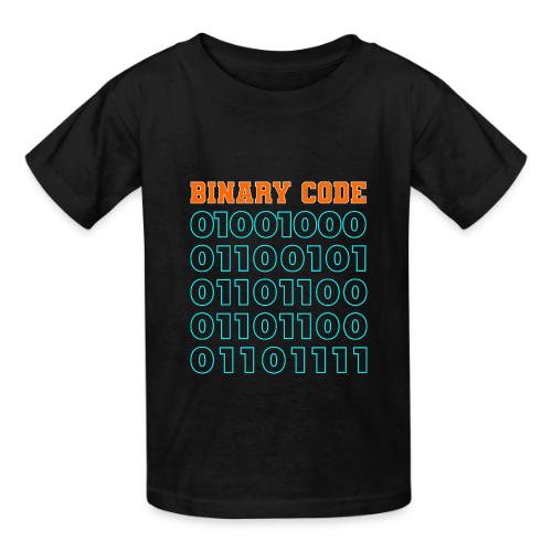 Say Hello in Binary code - Heavyweight Kid's T-Shirt