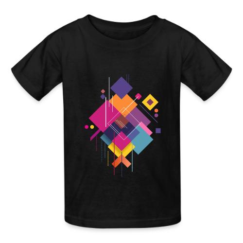 Vibrant Geometry - Heavyweight Kid's T-Shirt