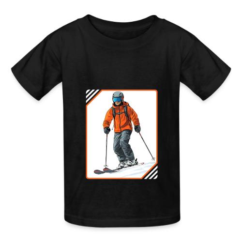 Skiing Thrill Ride - Heavyweight Kid's T-Shirt