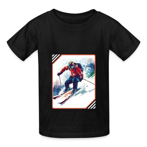 Skiing is Life - Heavyweight Kid's T-Shirt