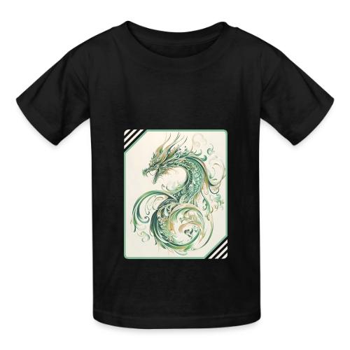 Brush of the Dragon - Heavyweight Kid's T-Shirt