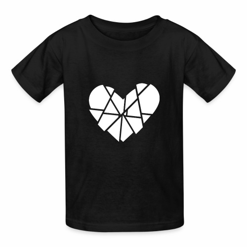 Heart Broken Shards Anti Valentine's Day - Hanes Youth T-Shirt