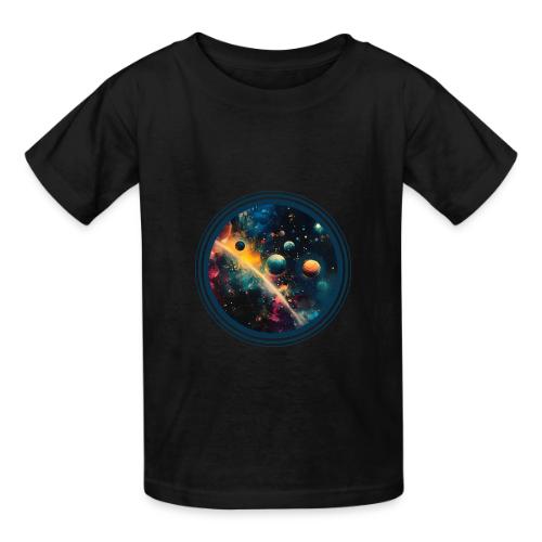 Painted Planetscape - Heavyweight Kid's T-Shirt