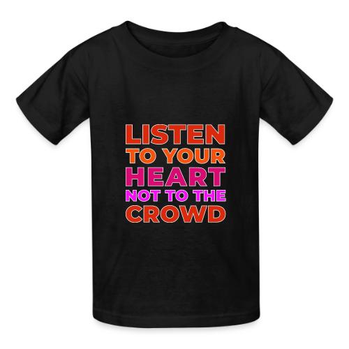 Heart Over Hype - Heavyweight Kid's T-Shirt
