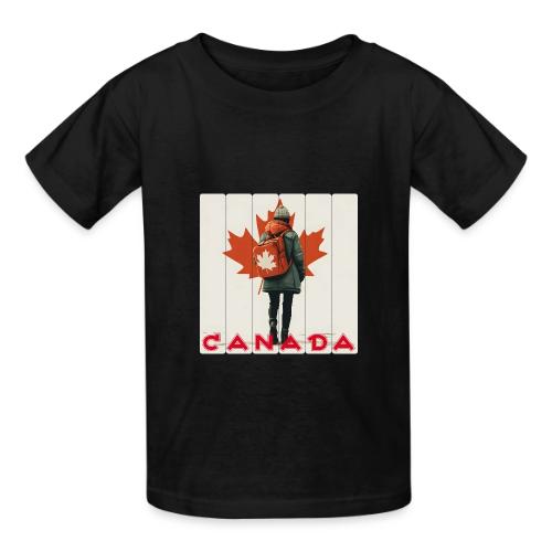Canada: Proud Canadian Woman - Heavyweight Kid's T-Shirt