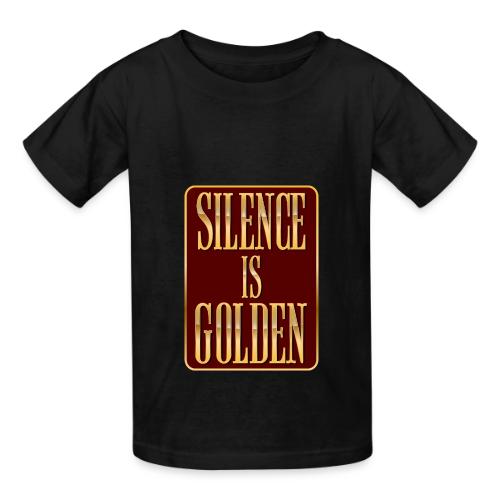 Silence Is Golden - Heavyweight Kid's T-Shirt