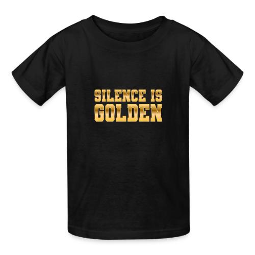 Silence is Golden - Heavyweight Kid's T-Shirt