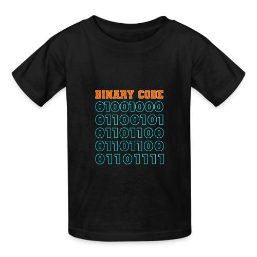 Say Hello in Binary code - Heavyweight Kid's T-Shirt