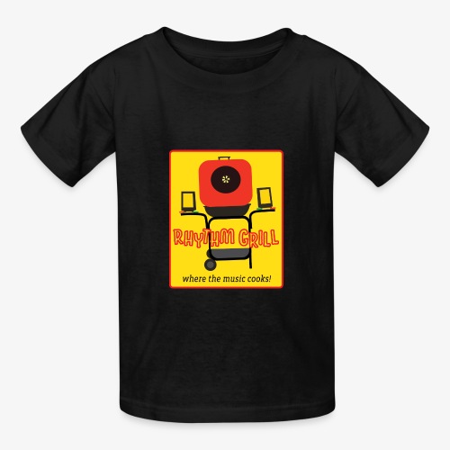 Rhythm Grill patch logo - Hanes Youth T-Shirt
