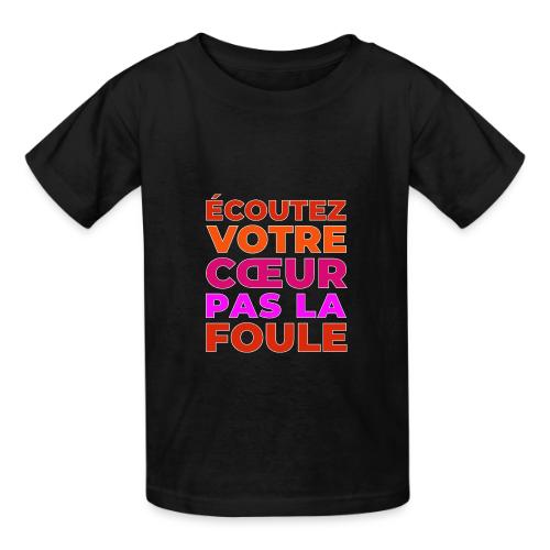 Heart first - Heavyweight Kid's T-Shirt