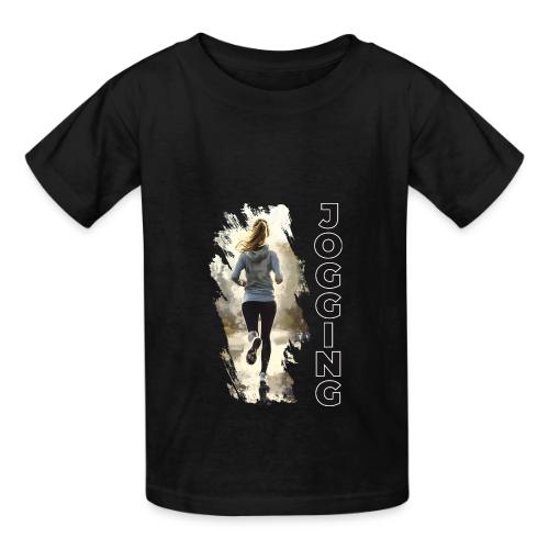 Jogging: Run into Motion - Heavyweight Kid's T-Shirt