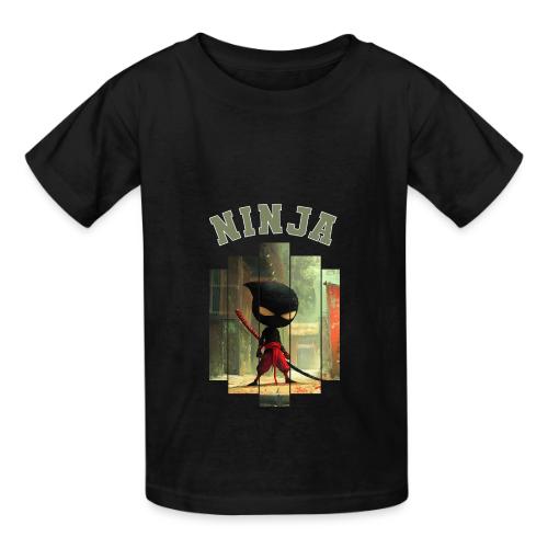 Cute Ninja Attack - Heavyweight Kid's T-Shirt