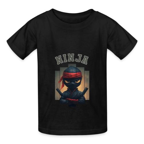 Cartoon Ninja Vibes - Heavyweight Kid's T-Shirt