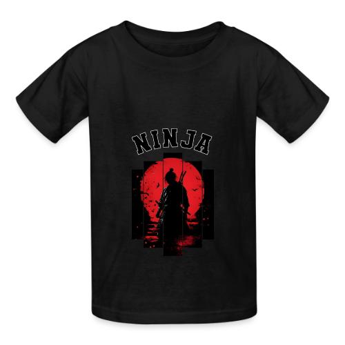 Ninja in the Shadows - Heavyweight Kid's T-Shirt