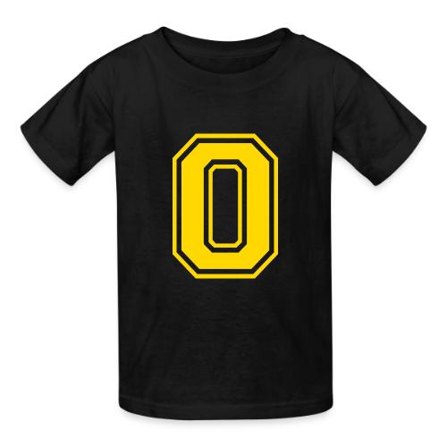 Letter O – Capital Athletic Alphabet Monogram - Heavyweight Kid's T-Shirt