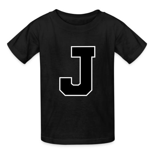 Varsity Letter J Athletic Alphabet Graphic - Heavyweight Kid's T-Shirt