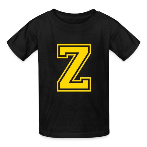 Letter Z – Capital Athletic Alphabet Monogram - Heavyweight Kid's T-Shirt