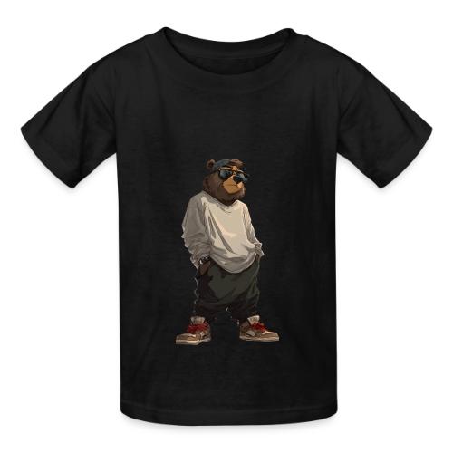 Urban Streetwear Bear Cool Apparel Design - Heavyweight Kid's T-Shirt