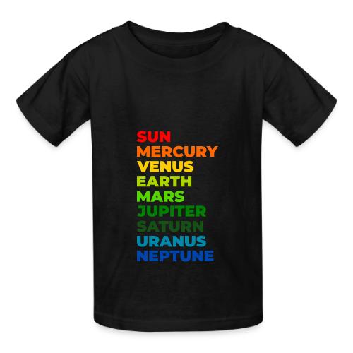 Color the solar system - Heavyweight Kid's T-Shirt