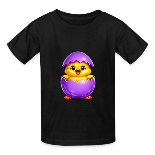 Easter Chick Purple - Heavyweight Kid's T-Shirt