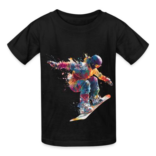 Snowboarding: Frozen Flight - Heavyweight Kid's T-Shirt