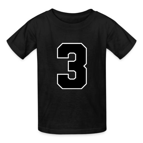 Varsity Number 3 Athletic Font - Heavyweight Kid's T-Shirt