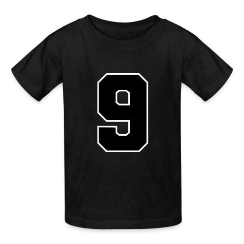 Varsity Number 9 Athletic Font - Heavyweight Kid's T-Shirt