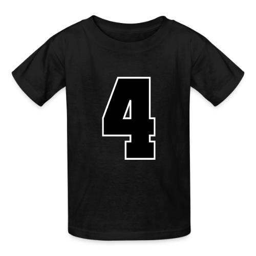 Varsity Number 4 College Style - Heavyweight Kid's T-Shirt