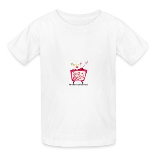 sassnsips com drinksfriendstelevision - Heavyweight Kid's T-Shirt
