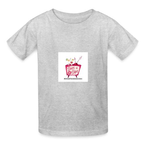 sassnsips com drinksfriendstelevision - Heavyweight Kid's T-Shirt