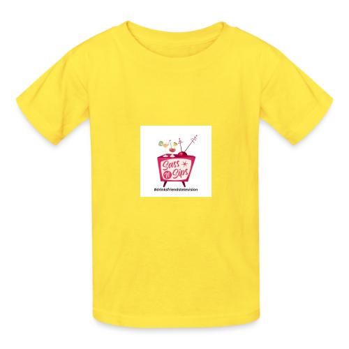 sassnsips com drinksfriendstelevision - Heavyweight Kid's T-Shirt