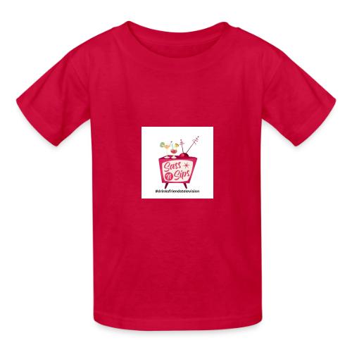 sassnsips com drinksfriendstelevision - Heavyweight Kid's T-Shirt
