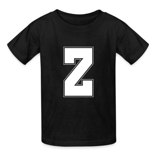 White Letter Z – Varsity Alphabet Monogram - Heavyweight Kid's T-Shirt