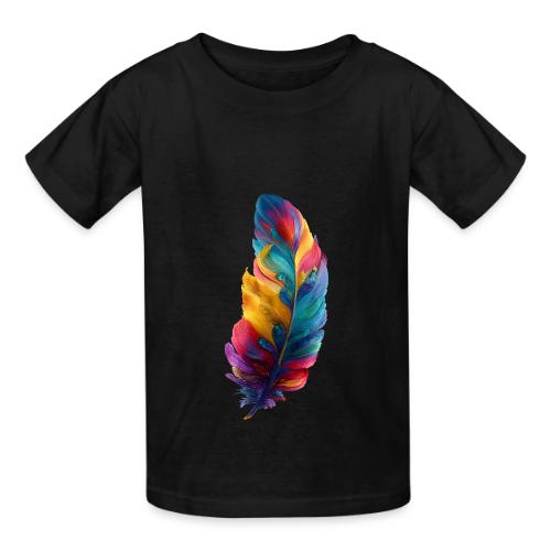 Spectrum Feather Flow - Heavyweight Kid's T-Shirt