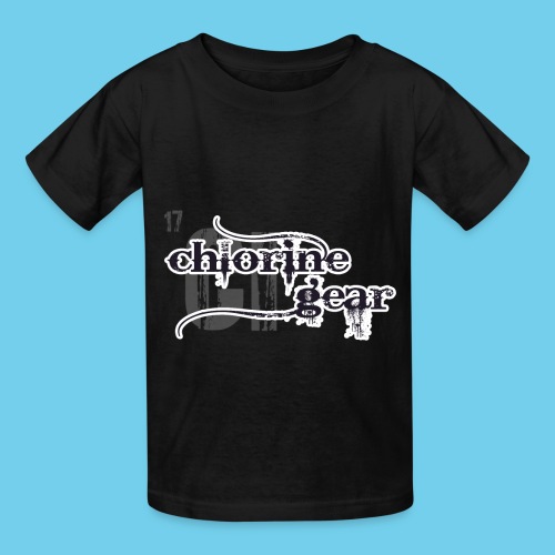 Chlorine Gear Textual B W - Hanes Youth T-Shirt