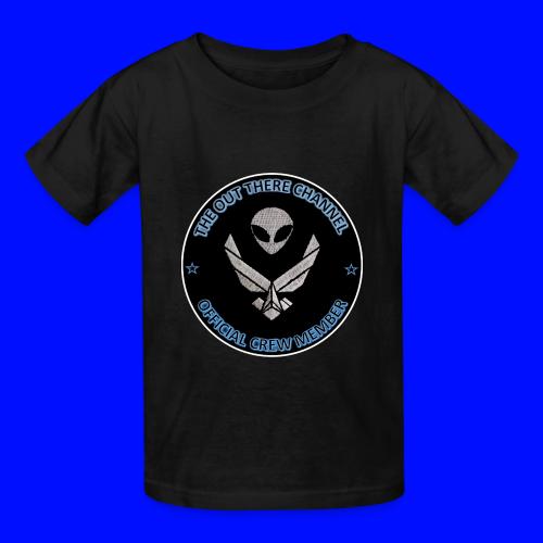 BlackOpsTransBigger1 FrontOnly with OTchan Back - Heavyweight Kid's T-Shirt