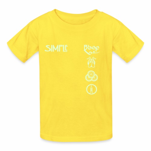 simplesymbolsvert - Hanes Youth T-Shirt